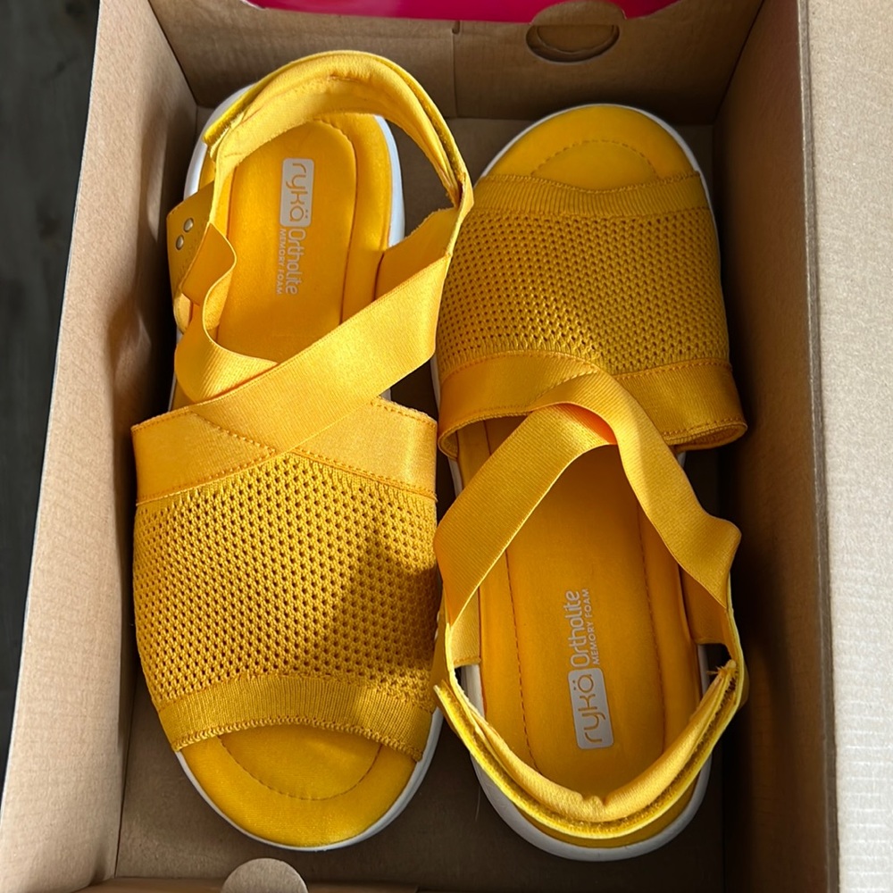 Yellow sandals